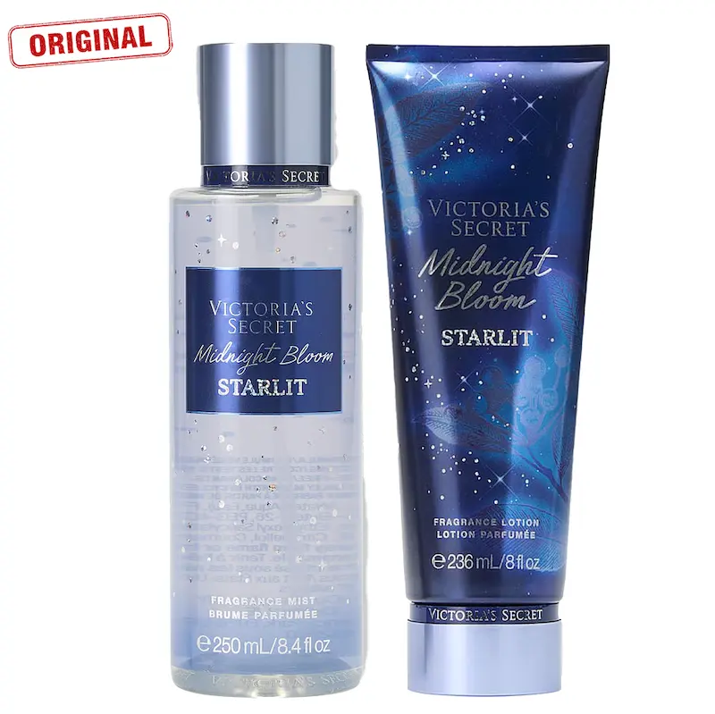 بادی اسپلش و بادی لوشن ویکتوریا سکرت Midnight Bloom Starlit میدنایت بلوم استارلیت