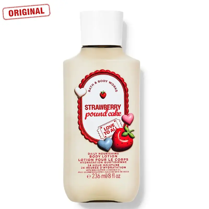 بادی اسپلش بث اند بادی Strawberry Pound Cake کیک توت فرنگی