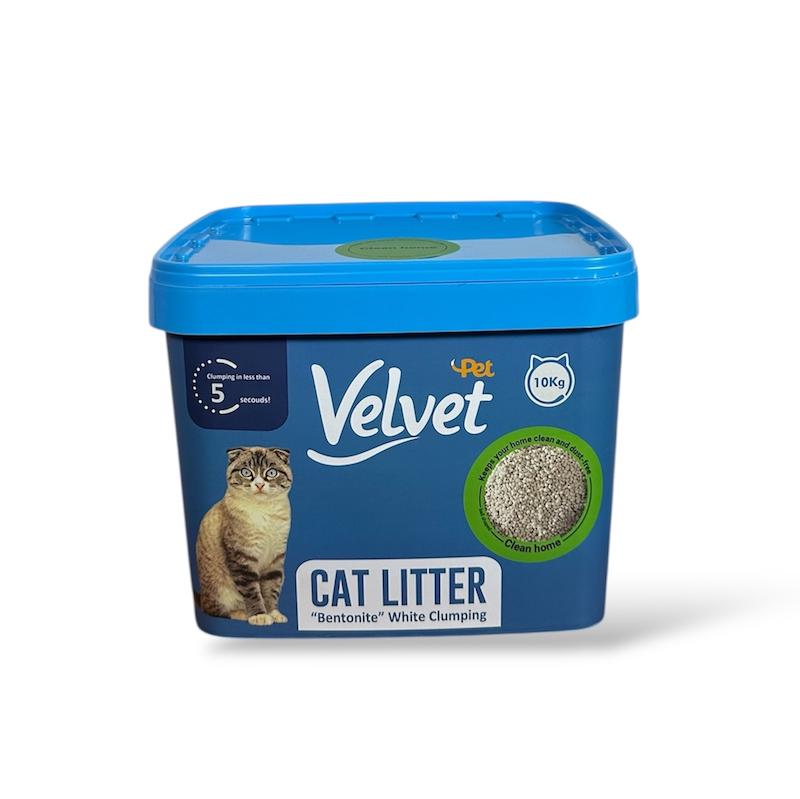 خاک گربه سطلی ولوت پت مدل clean home وزن ۱۰ کیلویی