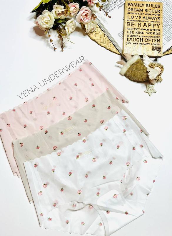 شورت زنانه لیزری وارداتی طرح توت فرنگی 