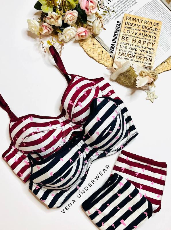 ست سوتین شورت نخی فنردار ترک ANIT 