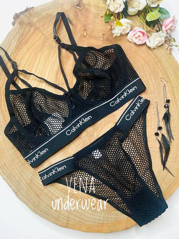 ست سوتین شورت زنبوری طرح CALVIN KLEIN