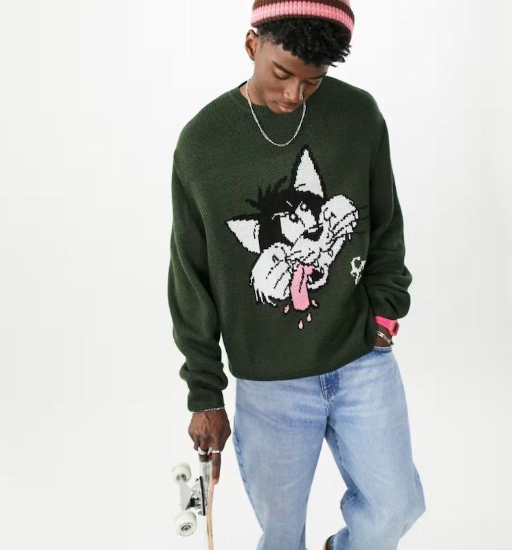 پلیور بافت مردانه اورجینال برند Asos design 