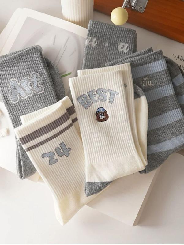 جوراب نخی زنانه ساقدار طرح BEST 