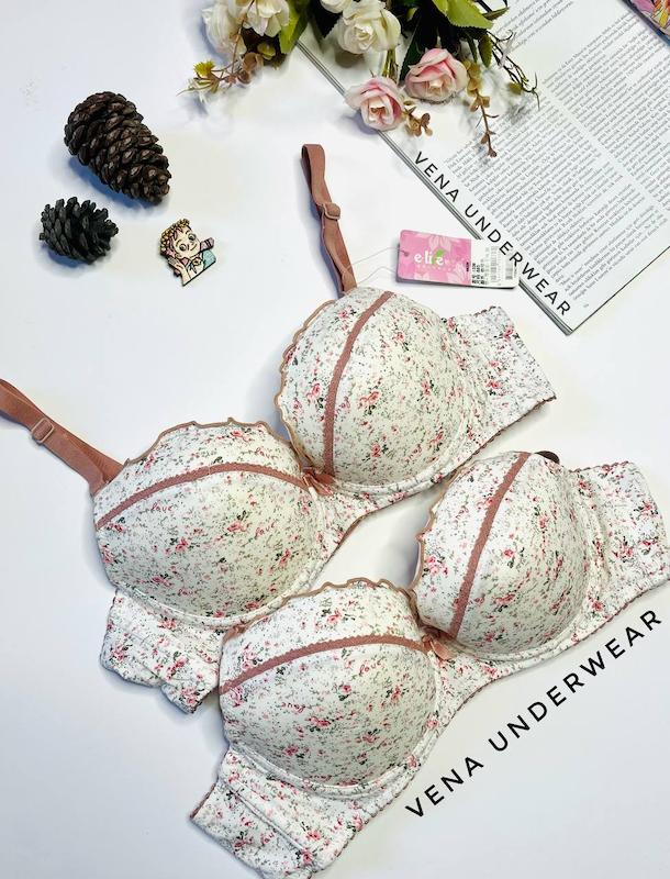 سوتین اسفنجی فنردار وارداتی مدل FLORAL 