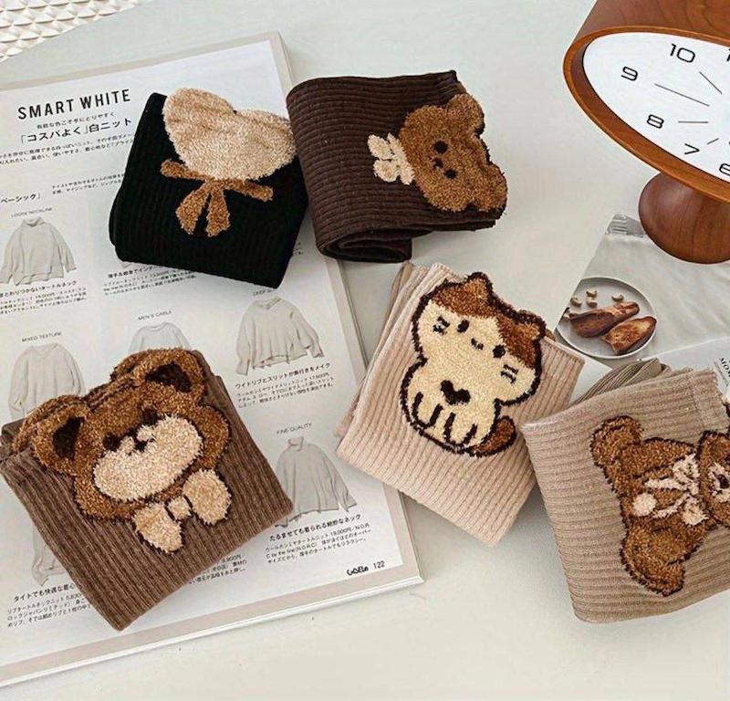 جوراب نخی زنانه ساقدار animal