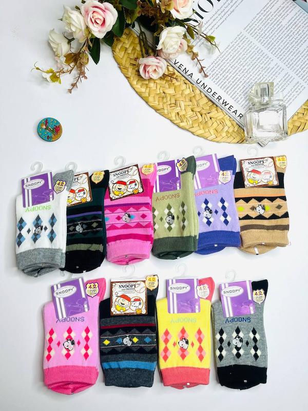 جوراب بچه گانه ساق بلند SNOOPY اورجینال