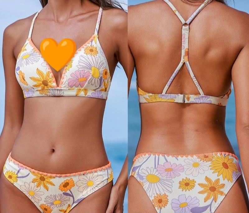 مایو زنانه دو تکه برند کاپشی CUPSHE اورجینال