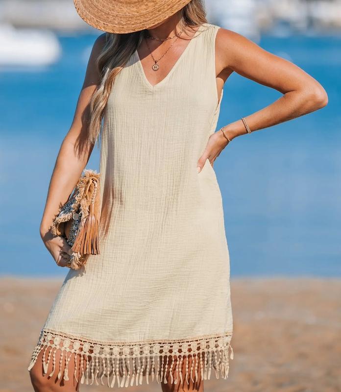 پیراهن زنانه ساحلی کاپشی CUPSHE اورجینال