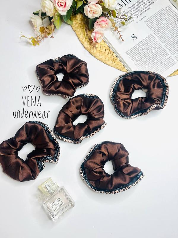 کش مو (اسکرانچی) ساتن طرح ویکتوریا سکرت 