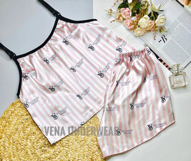 تاپ شلوارک ساتن طرح ویکتوریا سیکرت  Victoria's Secret