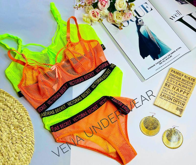 سوتین شورت زنبوری طرح VICTORIA SECRET  