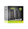 کیس کامپیوتر گیمینگ ویترینی Mid Tower گرین مدل GRIFFIN G3، سازگار با مادربردهای E-ATX، ATX، microATX، Mini-ITX و SSI CEB، دارای 4 فن از پیش نصب‌شده با نورپردازی ARGB، پشتیبانی از واترکولینگ تا ابعاد 360 میلی‌مترGREEN GRIFFIN G3