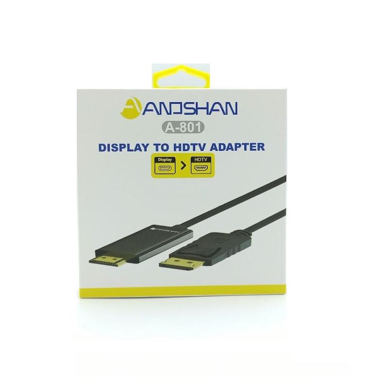کابل DISPLAY به HDMI برند ANOSHAN مدل 801