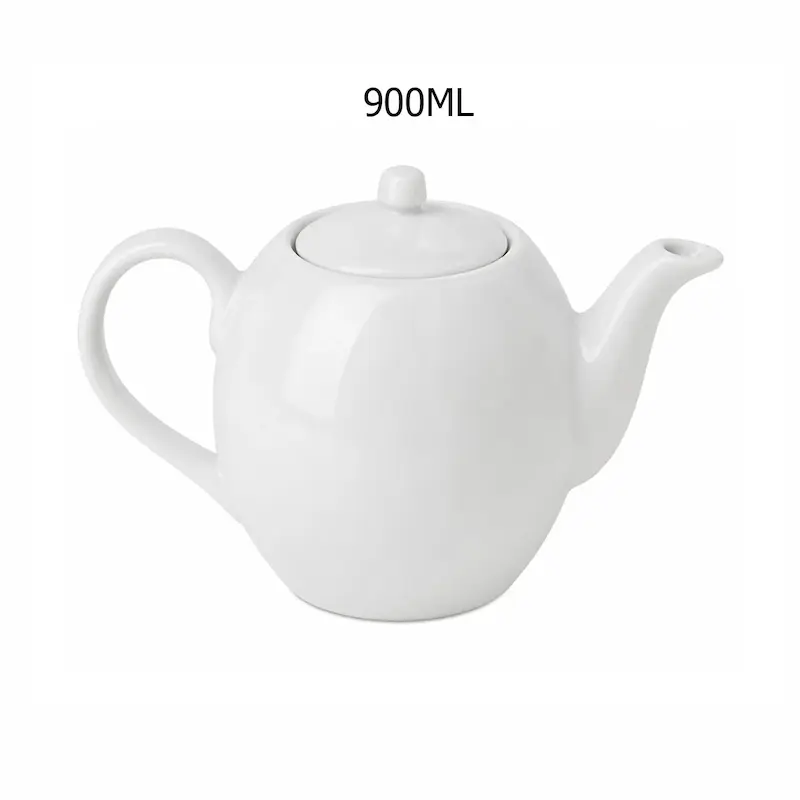 قوری چای چینی صدفی سفید 900ML