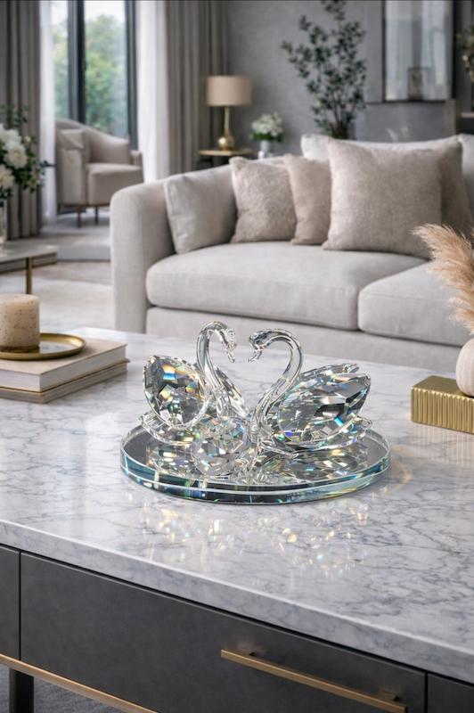 دکوری قو کریستال