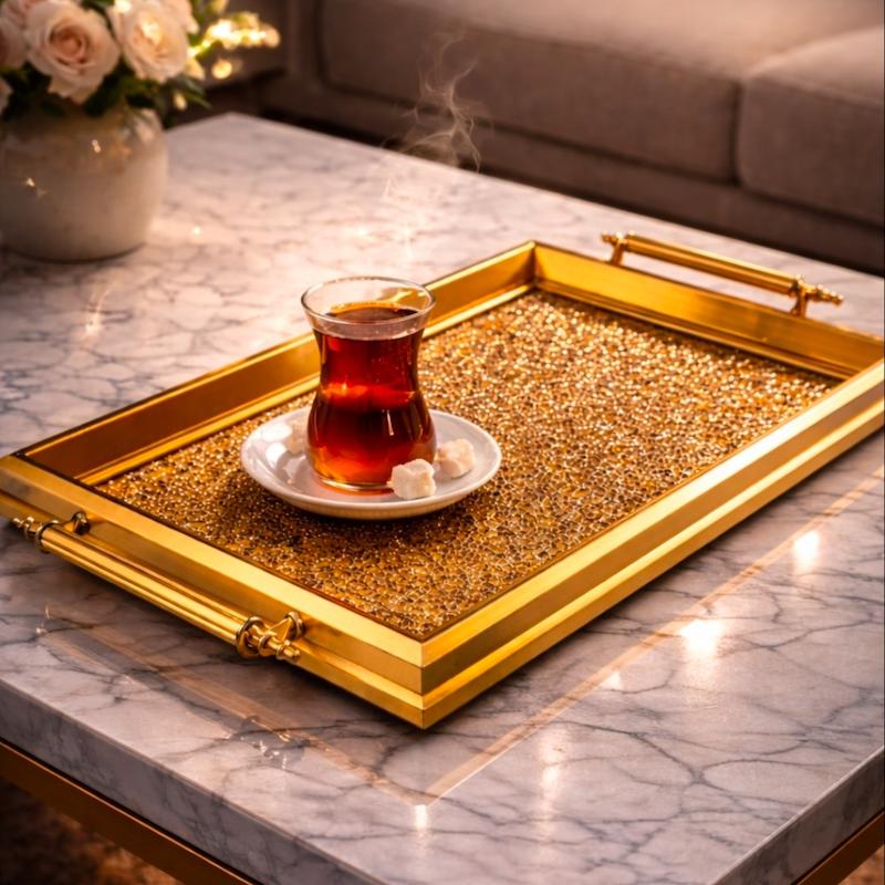سینی دکوراتیو،پذیرایی لوکس اکلیلی