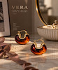 گوشواره قهوه‌ای پلنگی VERA در استایل ادیتوریال