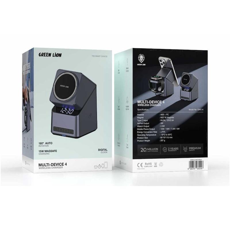 شارژر وایرلس گرین لاین مدل Multi Device 4