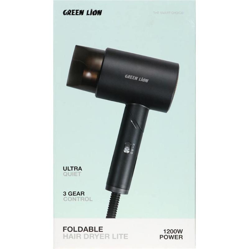 سشوار تاشو گرین لاین مدل GNFLAIRDRY توان ۱۲۰۰ وات با باد سرد و متمرکز کننده