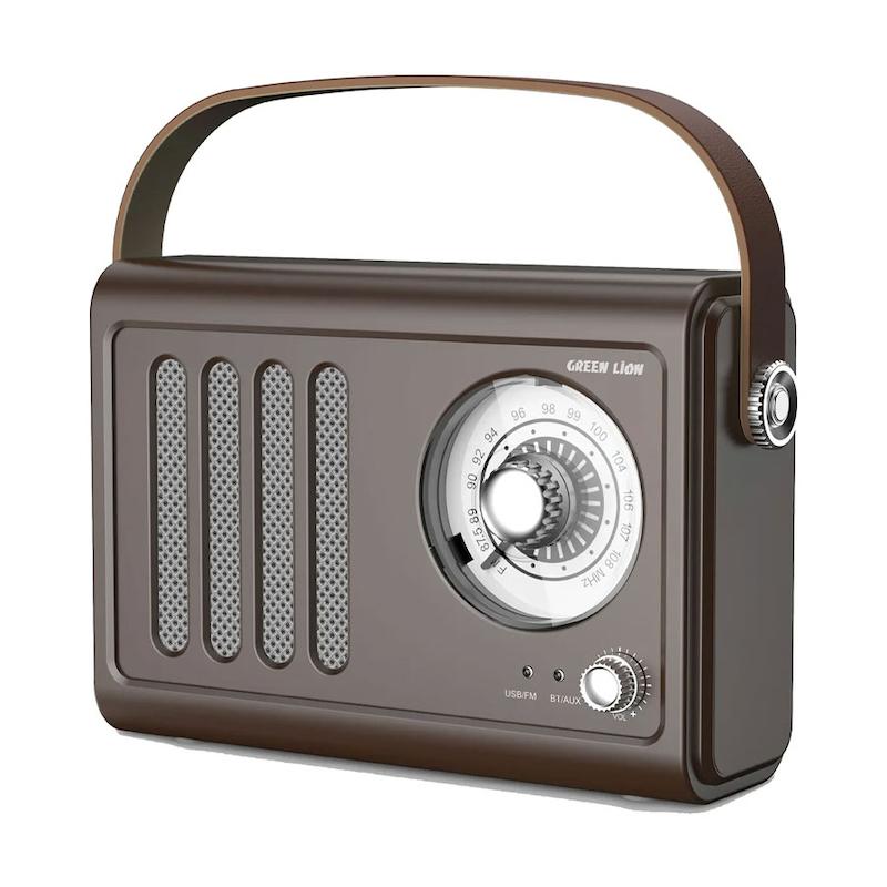 رادیو و اسپیکر بلوتوث گرین لاین Green Lion Vintage Radio Speaker
