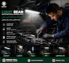 چراغ شارژی چندکاره آهنربایی گرین لاین مدل GNLBMGWL7HBK ا GREEN LION MAGNETIC LIGHT BEAM