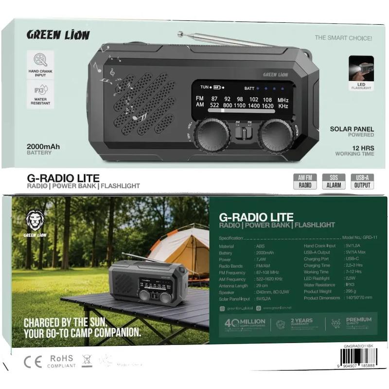 رادیو گرین لاین خورشیدی مدل G-Radio Lite
