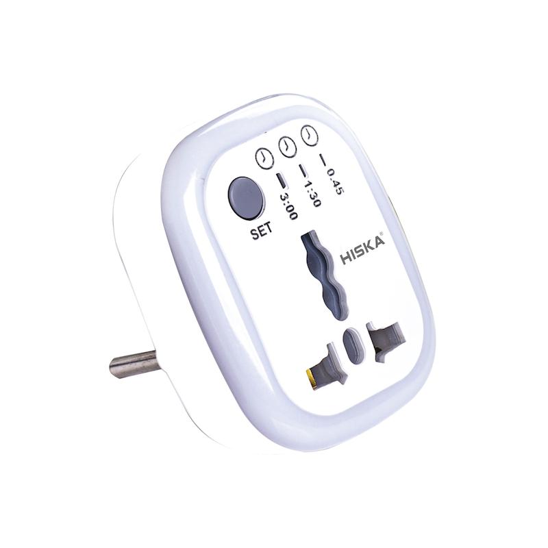 مبدل برق 3 به 2 هوشمند تایمردار هیسکا مدل HISKA CH-4
