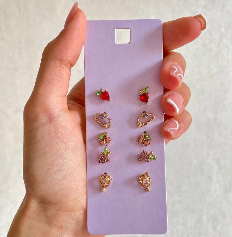 گوشواره های تابستونی 🍓