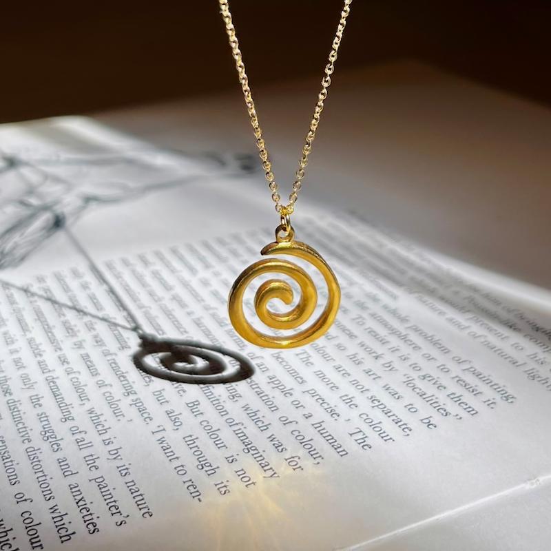 گردنبند اسپیرال دایره ای 🌀