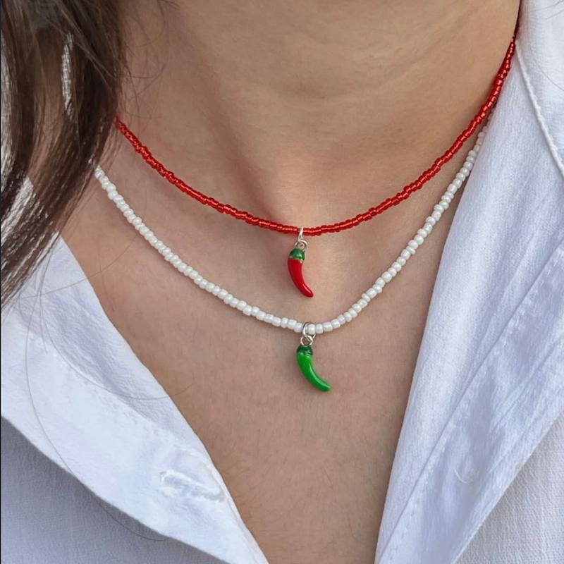 گردنبند فلفل نقره 🌶️