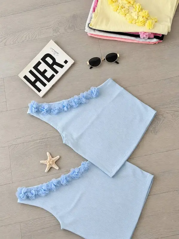 تاپ رومی گلدار کد ۱۱۰۷۳۰