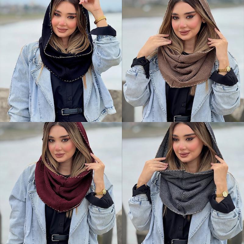 شال بافت رینگی رها کد1210 (جدید)