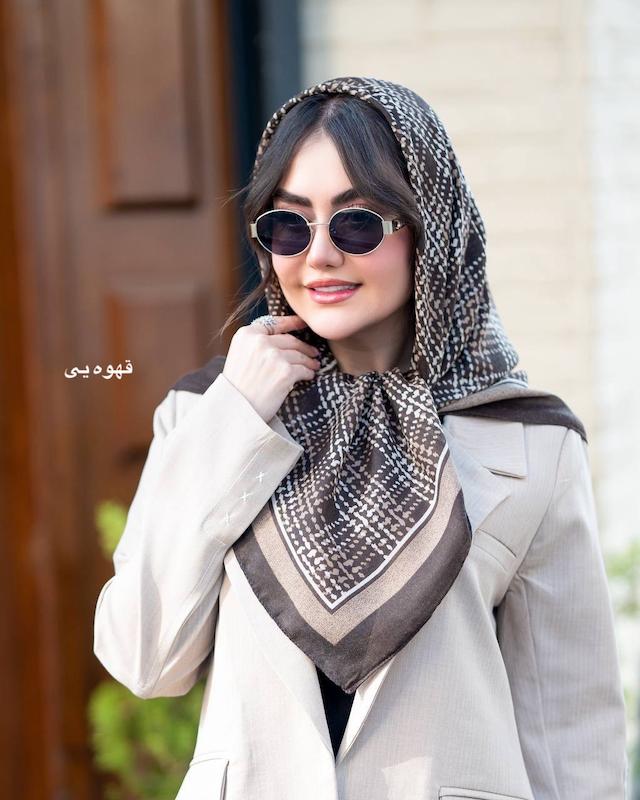 روسری نخی سیااسکارف آترین کد1246 (۴رنگ)