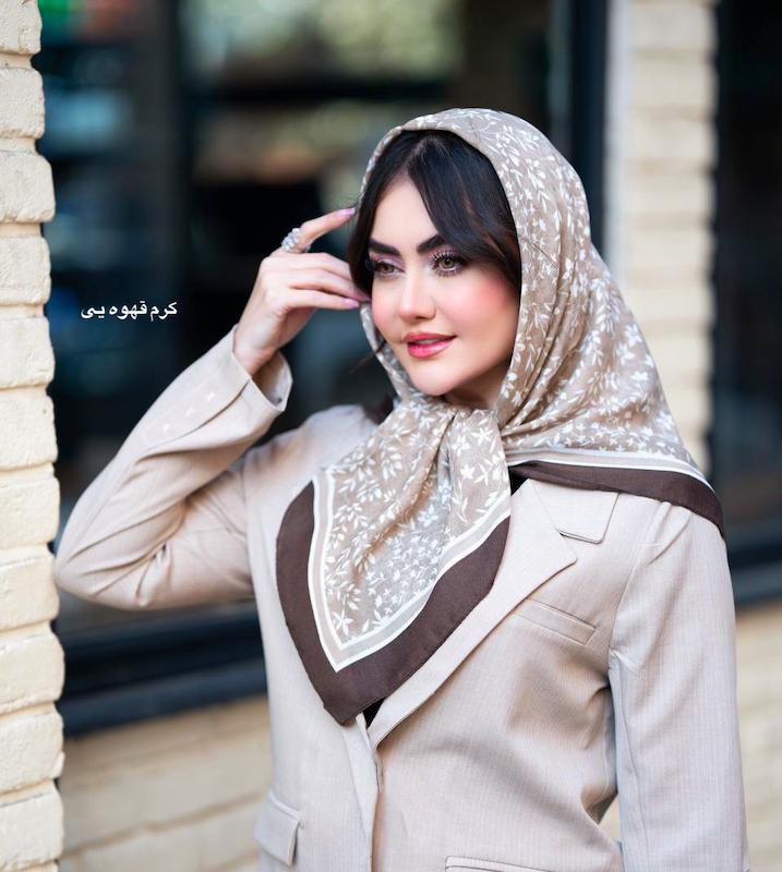 روسری نخی سیااسکارف شکوفه کد1247 (۶رنگ)