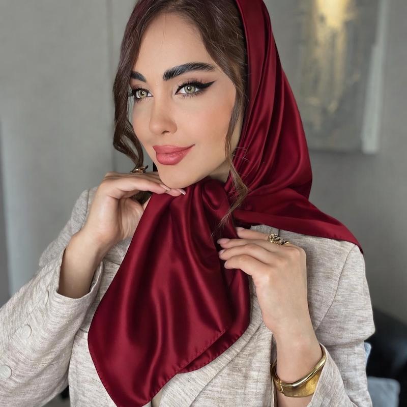 روسری ساتن سیلک چری کد1270