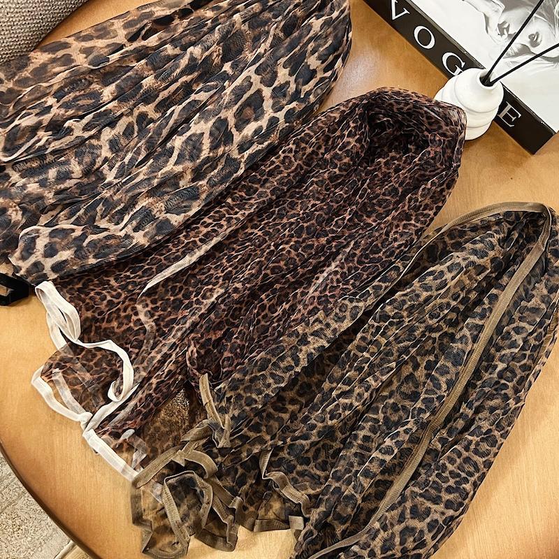 شال تور پلنگی دورگان کد1040