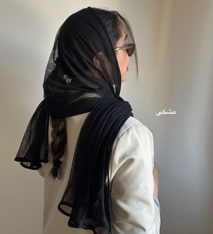 شال تور مجلسی لیا تک مشکی کد1269