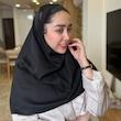 مقنعه تل دار مشکی کد1452