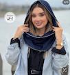 شال بافت رینگی طرح کوک کد1210 
