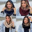 شال بافت رینگی طرح کوک کد1210 