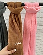 شال نخ پلیسه گندمی کد۴۹۰