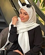 روسری نخ اسلپ تکرنگ کد۵۵۲