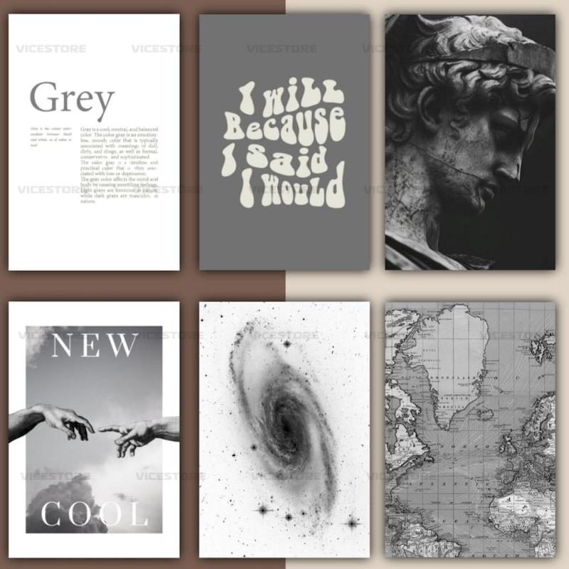 پک پوستر Grey aesthetic | کد G110