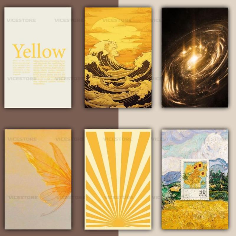 پک پوستر Yellow aesthetic | کد G114