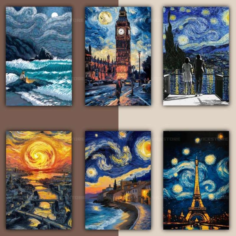 پک پوستر Vangogh style | کد G126