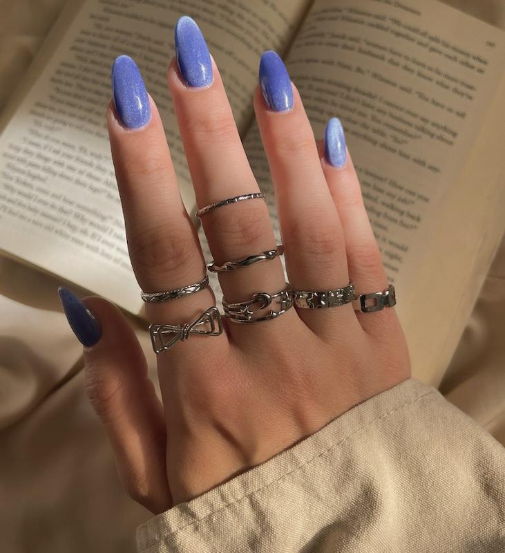 پک انگشتر مینیمال ماه | V105
