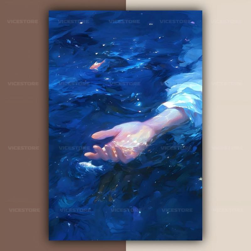 پک پوستر Blue Art | کد G199