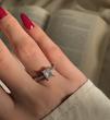 انگشتر تک نگین مینیمال | V37