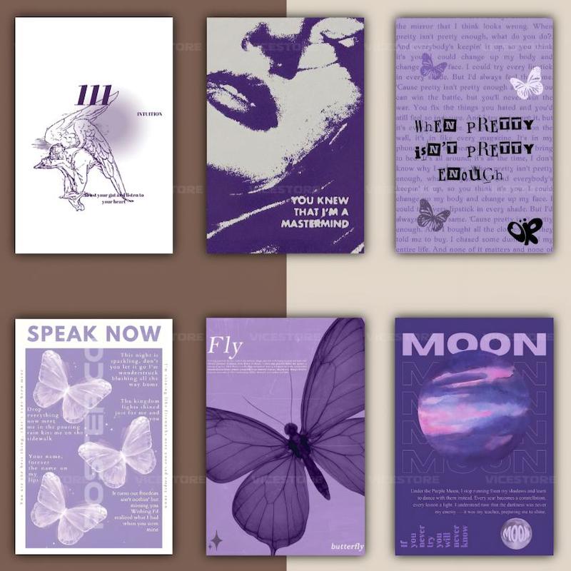 پک پوستر Purple Minimal | کد G216